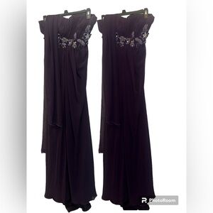 Purple night dress long